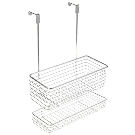 Azimport AZImport KW005 Chrome Cabinet Storage Basket with Two Shelves KW005
